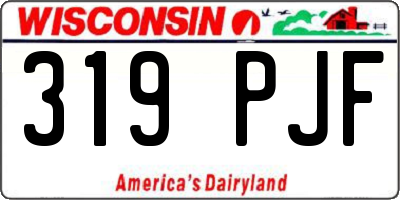 WI license plate 319PJF