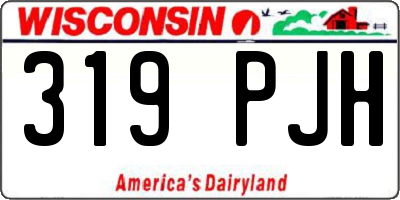 WI license plate 319PJH
