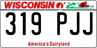 WI license plate 319PJJ