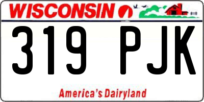WI license plate 319PJK