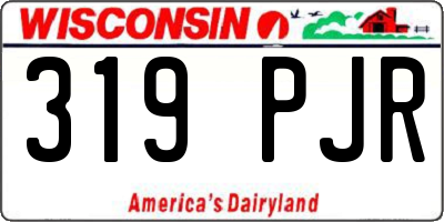 WI license plate 319PJR
