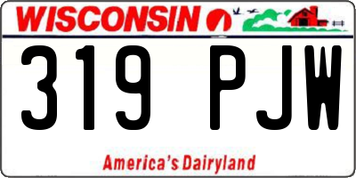 WI license plate 319PJW