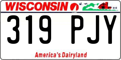 WI license plate 319PJY