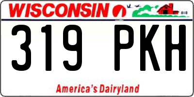 WI license plate 319PKH