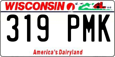WI license plate 319PMK