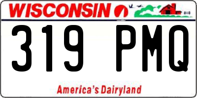 WI license plate 319PMQ