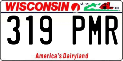 WI license plate 319PMR