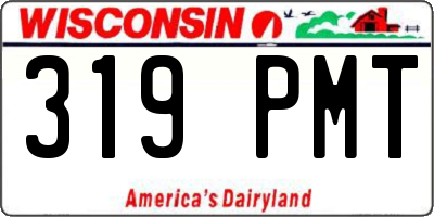 WI license plate 319PMT