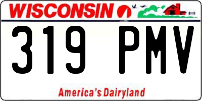 WI license plate 319PMV