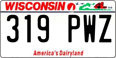 WI license plate 319PWZ