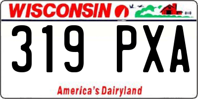 WI license plate 319PXA