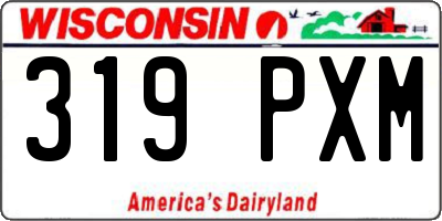WI license plate 319PXM