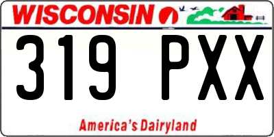 WI license plate 319PXX