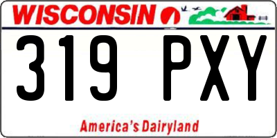 WI license plate 319PXY