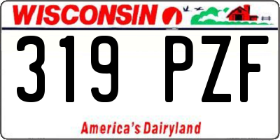 WI license plate 319PZF