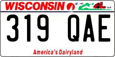 WI license plate 319QAE