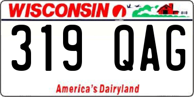 WI license plate 319QAG