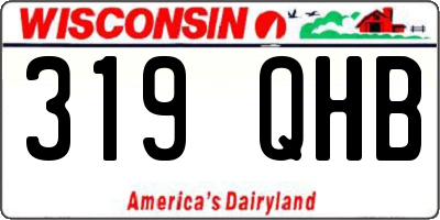 WI license plate 319QHB