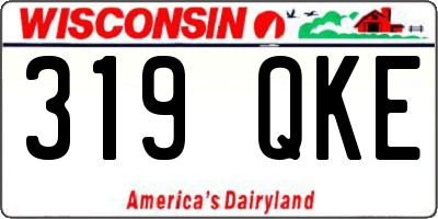 WI license plate 319QKE