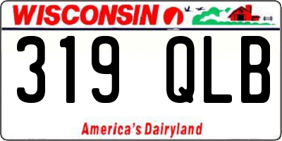 WI license plate 319QLB