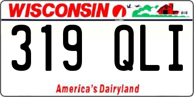 WI license plate 319QLI