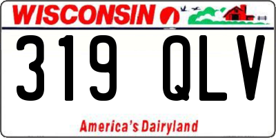 WI license plate 319QLV
