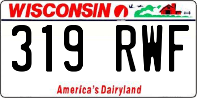 WI license plate 319RWF