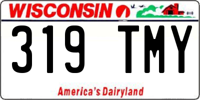 WI license plate 319TMY