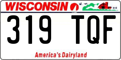 WI license plate 319TQF