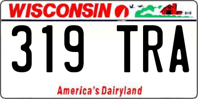 WI license plate 319TRA