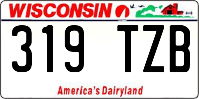 WI license plate 319TZB
