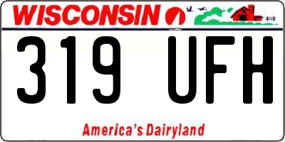 WI license plate 319UFH
