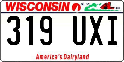 WI license plate 319UXI