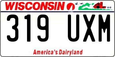 WI license plate 319UXM