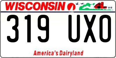 WI license plate 319UXO