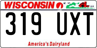 WI license plate 319UXT