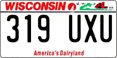 WI license plate 319UXU