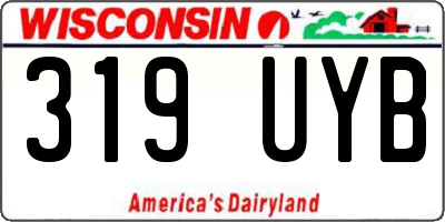 WI license plate 319UYB