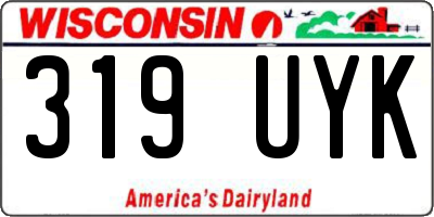 WI license plate 319UYK