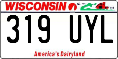 WI license plate 319UYL