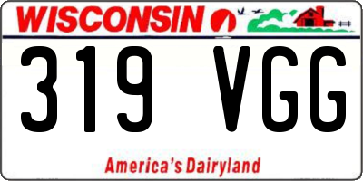 WI license plate 319VGG