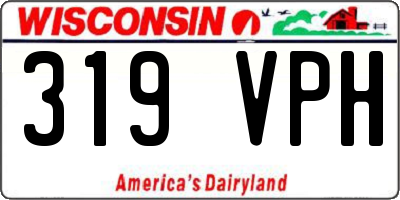 WI license plate 319VPH