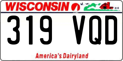 WI license plate 319VQD