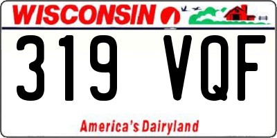 WI license plate 319VQF