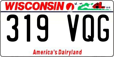 WI license plate 319VQG