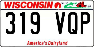 WI license plate 319VQP
