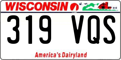 WI license plate 319VQS