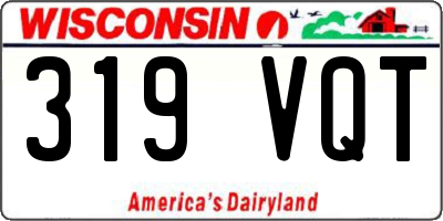 WI license plate 319VQT