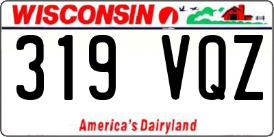 WI license plate 319VQZ