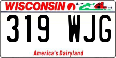 WI license plate 319WJG
